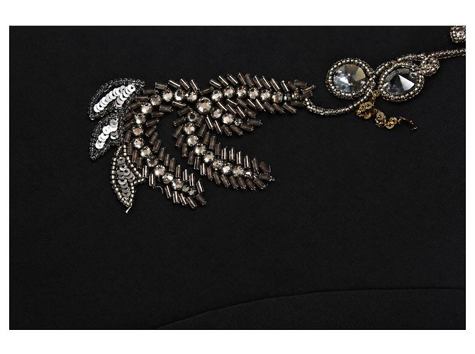Balmain, americana corta negra adornada - vista 8