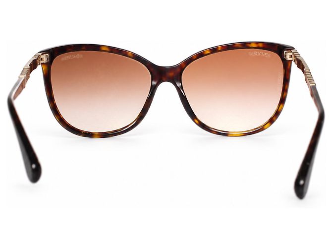 Chanel, Cat-Eye-Sonnenbrille mit Schildpatt-Print - Ansicht 4