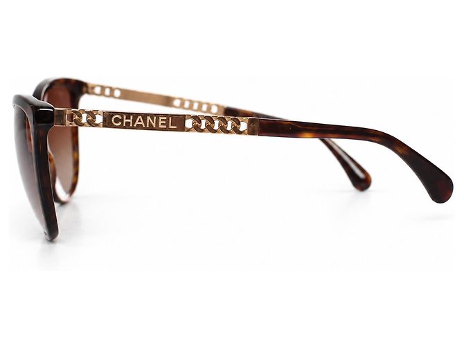 Chanel, Cat-Eye-Sonnenbrille mit Schildpatt-Print - Ansicht 5