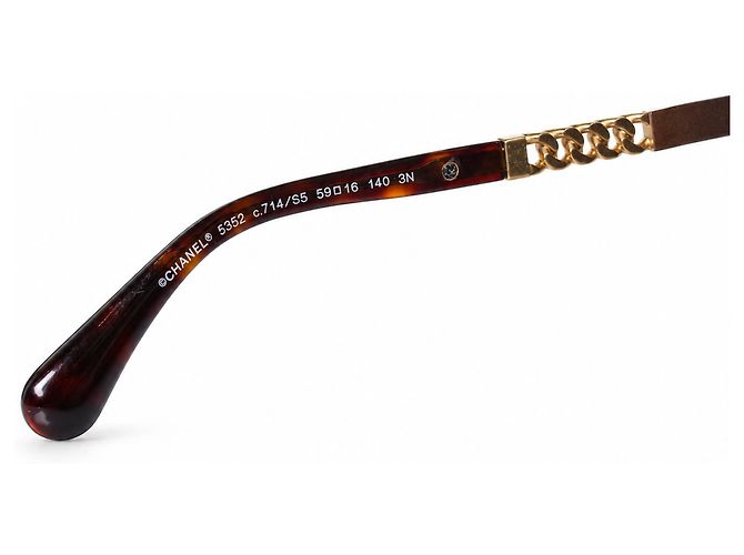 Chanel, Cat-Eye-Sonnenbrille mit Schildpatt-Print - Ansicht 7