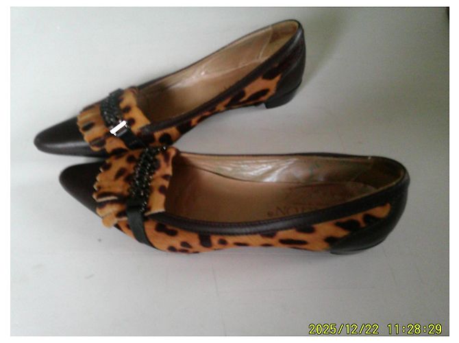 Autre Marque Mocassins Stockton em couro e estampado de leopardo - vista 8