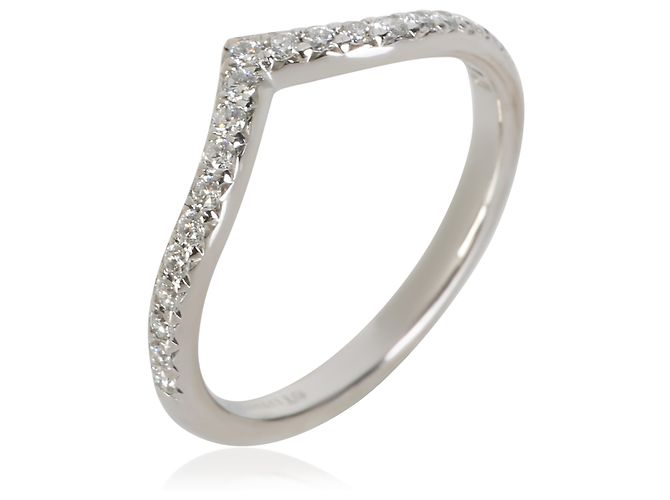 Tiffany & Co. Anillo Soleste V Band de platino y diamantes - vista 2