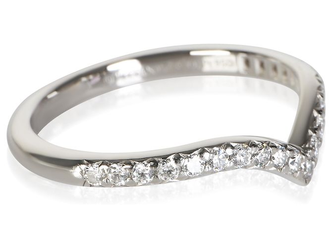 Tiffany & Co. Anillo Soleste V Band de platino y diamantes - vista 3