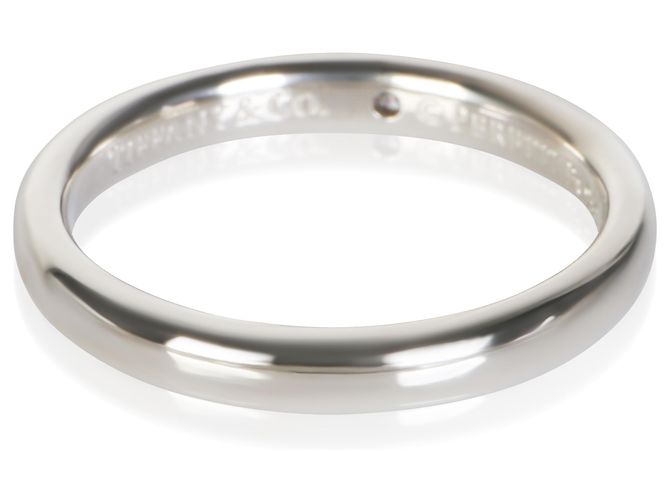 Tiffany & Co. Anello fascia Elsa Peretti in platino e diamanti - vista 4