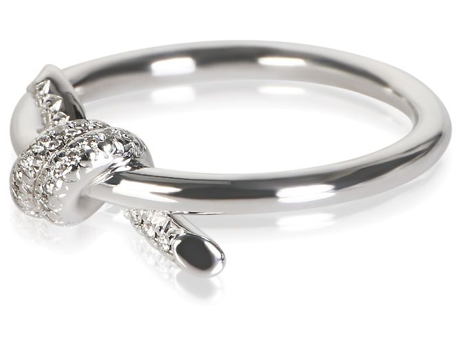 Anello Knot Tiffany & Co. in oro bianco e diamanti - vista 3