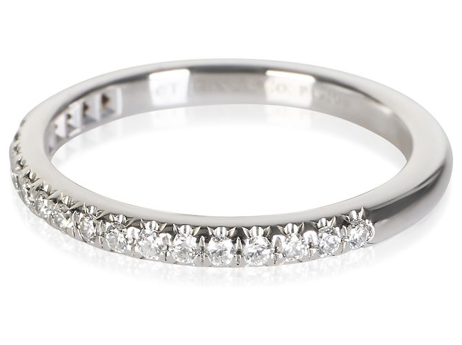 Tiffany & Co. Aliança Meia Eternidade Soleste em Platina e Diamantes - vista 3
