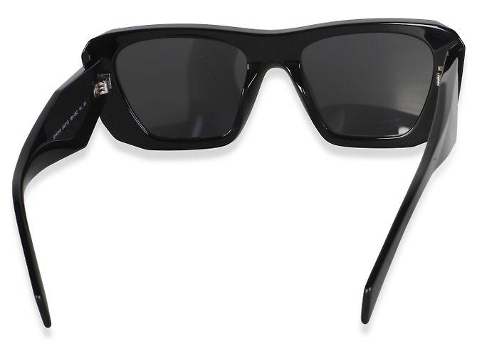 Prada Black Acetate Symbole Sunglasses SPR B18 - view 2
