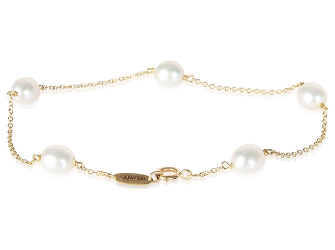 Bracciale Elsa Peretti Pearl By The Yard in oro giallo e perla Tiffany & Co. - vista 3