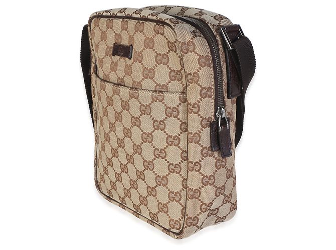 Dionysus Borsa a tracolla Gucci Beige GG Canvas con tasca frontale - vista 3
