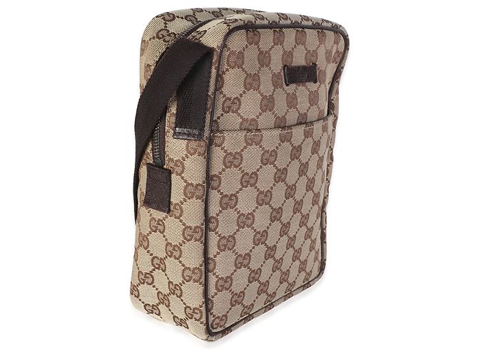 Dionysus Borsa a tracolla Gucci Beige GG Canvas con tasca frontale - vista 4