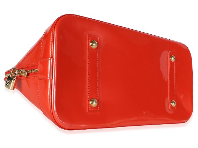 Louis Vuitton Orange Sunset Monogram Vernis Alma GM - vista 5