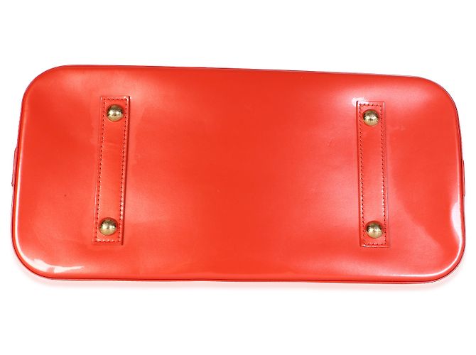 Louis Vuitton Orange Sunset Monogram Vernis Alma GM - vista 7