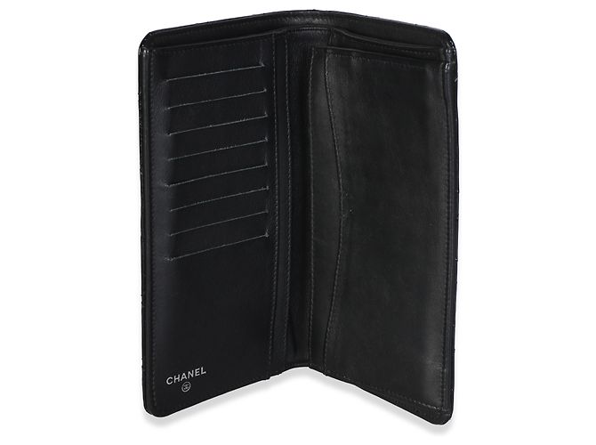 Gabrielle Portafoglio Chanel Black Quilted Patent CC Yen - vista 5