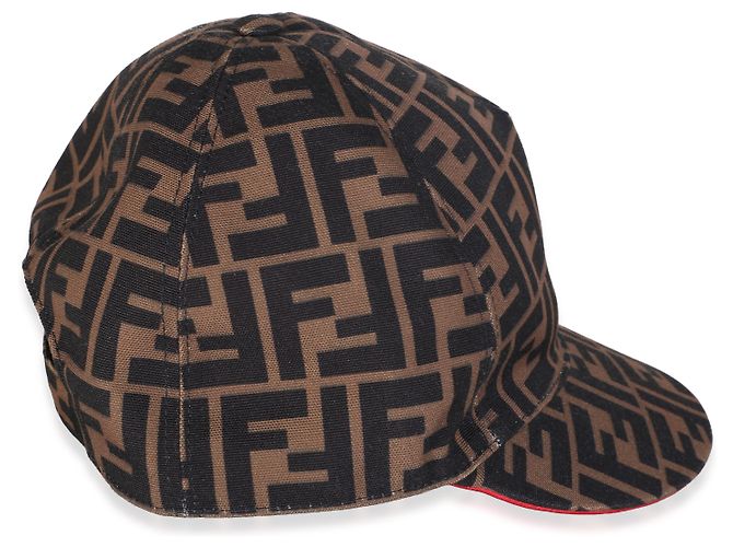 Fendi Tobacco Red FF Reloaded Canvas Baseball Hat - view 2