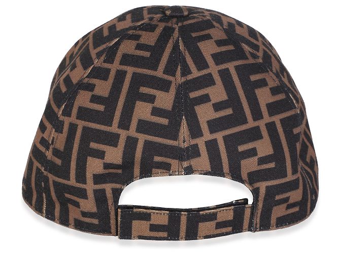 Fendi Tobacco Red FF Reloaded Canvas Baseball Hat - view 4