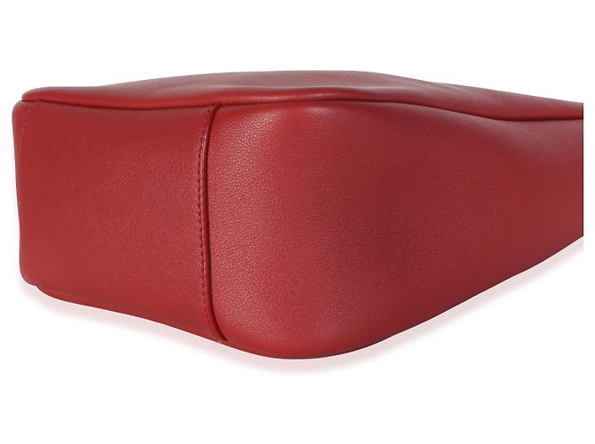 Autre Marque Saint Laurent Red Danger Smooth Calfskin Small Le 5 A 7 Soft Hobo - vista 6