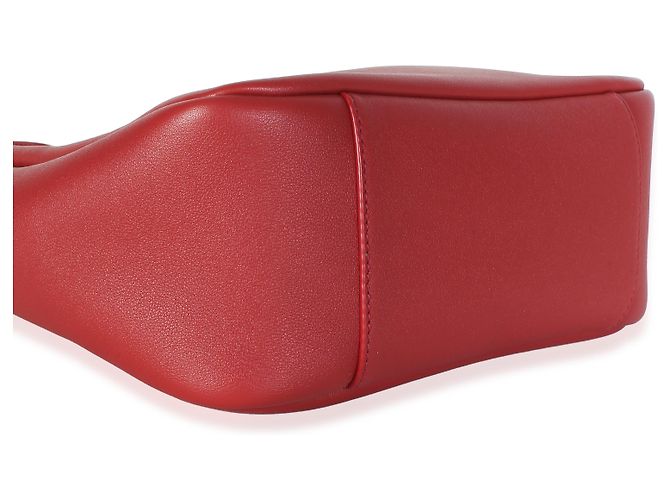 Autre Marque Saint Laurent Red Danger Smooth Calfskin Small Le 5 A 7 Soft Hobo - vista 7