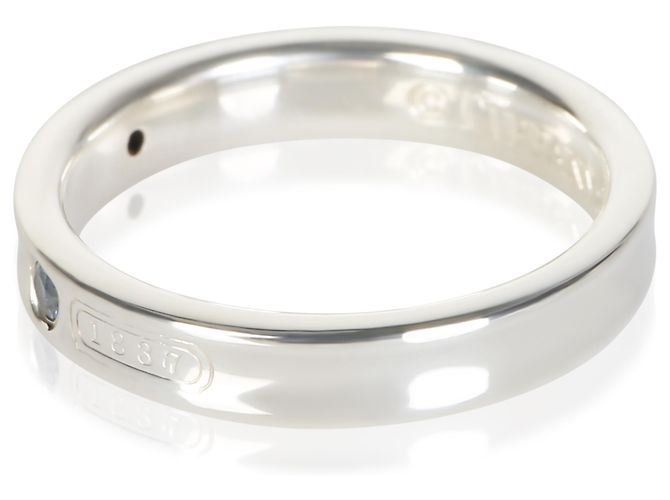Bague Tiffany & Co. 1837 en argent sterling et saphir - vue 3