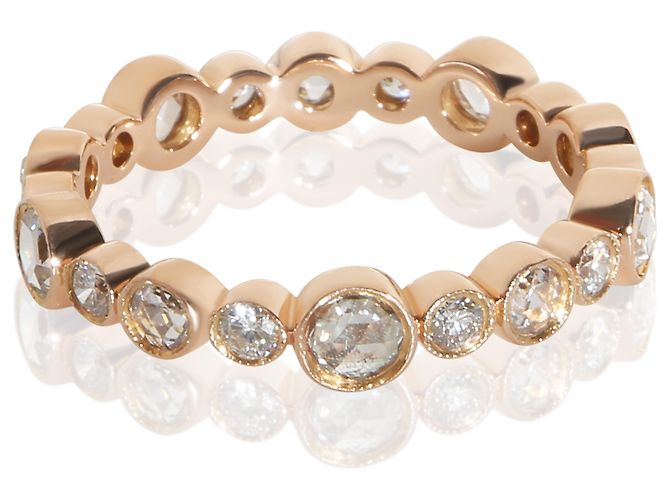 Tiffany & Co. Anello Jazz Band in oro rosa e diamanti - vista 3