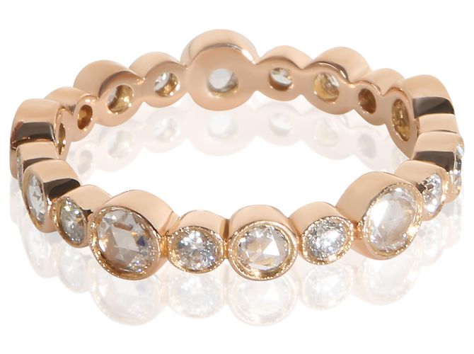 Tiffany & Co. Anello Jazz Band in oro rosa e diamanti - vista 4