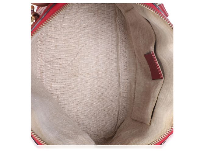 Dionysus Borsa a tracolla mini dome Gucci in pelle Microguccissima rossa - vista 5