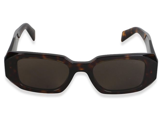 Occhiali da sole Prada Brown Tortoise Acetate Symbole SPR 17W - vista 3