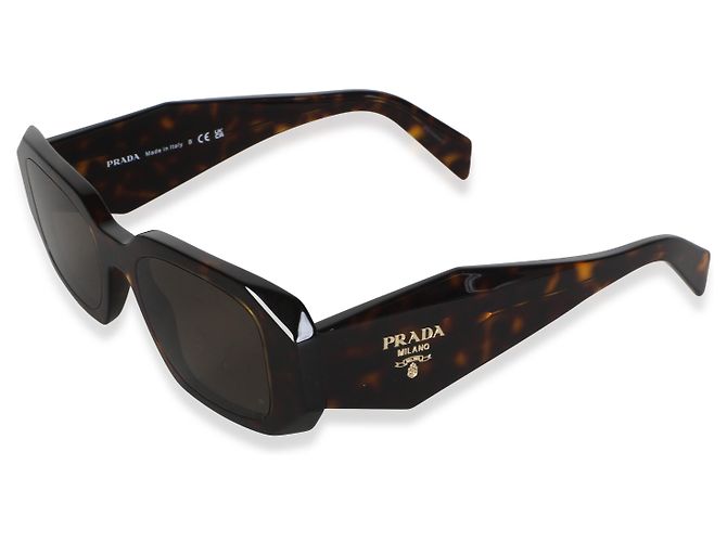 Occhiali da sole Prada Brown Tortoise Acetate Symbole SPR 17W - vista 4