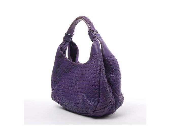Borsa a tracolla Bottega Veneta Campana in pelle Intrecciato Viola - vista 2