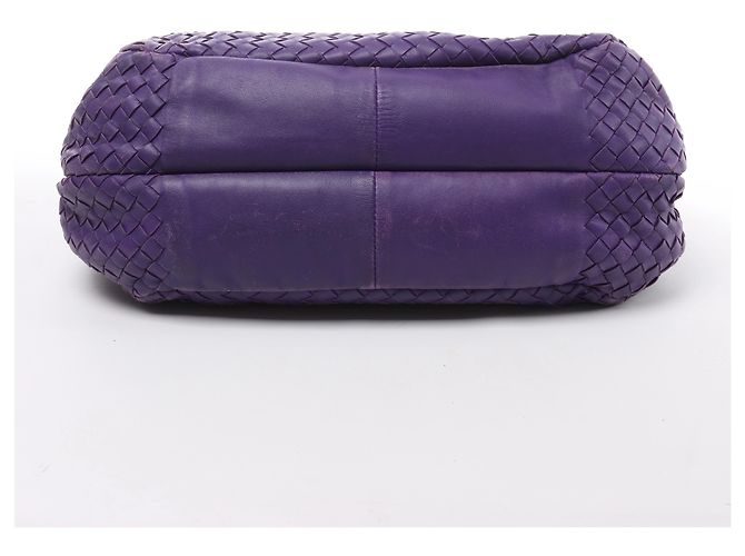 Borsa a tracolla Bottega Veneta Campana in pelle Intrecciato Viola - vista 6