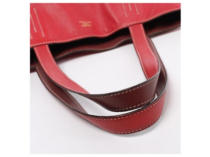 Borsa a tracolla Hermès Double Sense 28 in Veau Sikkim Red Rosewood x Rouge Ash O: 2011 - vista 11