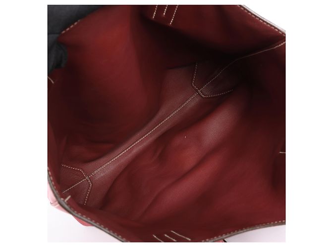 Borsa a tracolla Hermès Double Sense 28 in Veau Sikkim Red Rosewood x Rouge Ash O: 2011 - vista 12