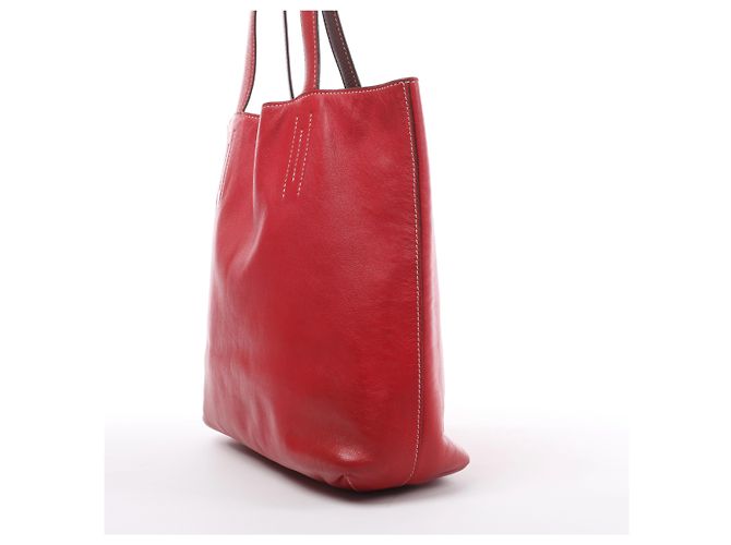 Borsa a tracolla Hermès Double Sense 28 in Veau Sikkim Red Rosewood x Rouge Ash O: 2011 - vista 3