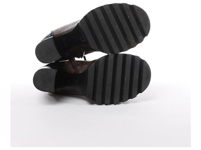 Botines Louis Vuitton Star Trail Monogram & Leather en Brown x Black MA0159, Talla EU 38 - vista 6
