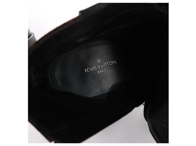 Botines Louis Vuitton Star Trail Monogram & Leather en Brown x Black MA0159, Talla EU 38 - vista 9