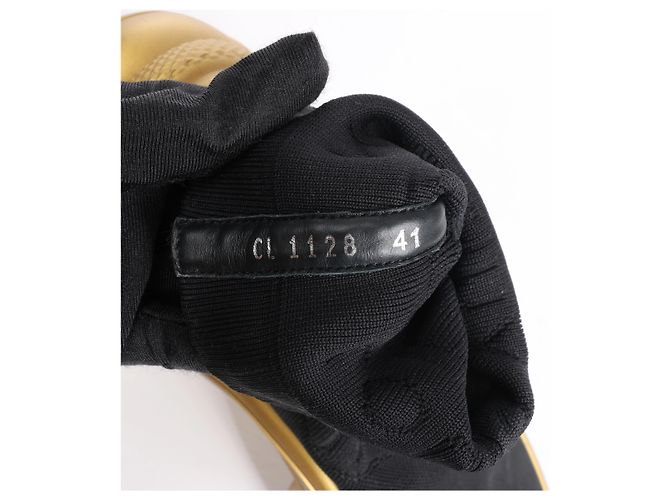 Louis Vuitton Archlight Sock High Top Sneaker Black × Gold CL1128, Talla EU 41 - vista 14