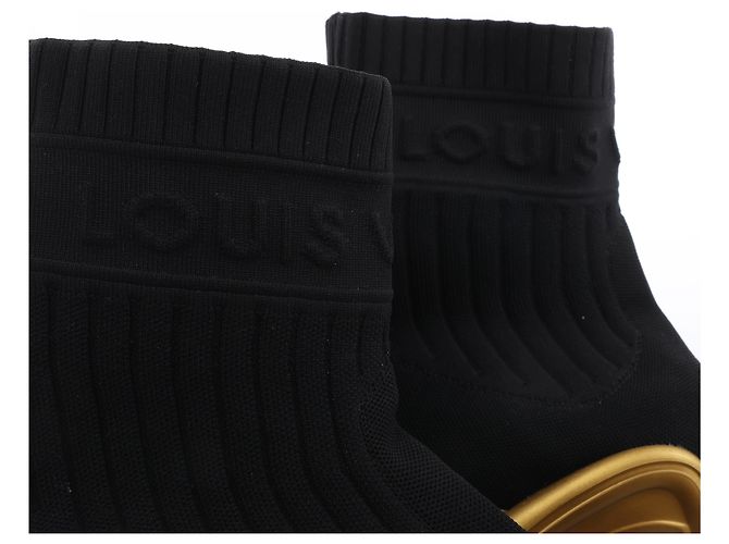 Louis Vuitton Archlight Sock High Top Sneaker Black × Gold CL1128, Talla EU 41 - vista 9