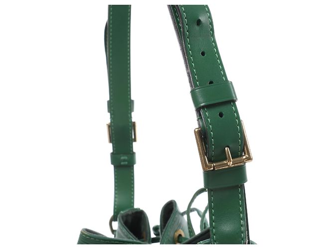 Borsa a tracolla Louis Vuitton Noe in pelle Epi Verde M44004 - vista 10