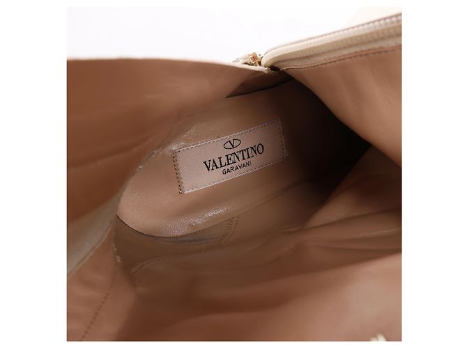 Botas de piel Valentino Garavani Rock Studs en Ivory, Talla EU 37 - vista 16