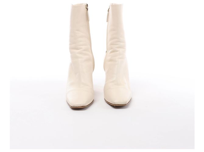 Botas de piel Valentino Garavani Rock Studs en Ivory, Talla EU 37 - vista 3