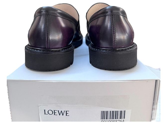 Loewe Leder-Loafer in Lila - Ansicht 17