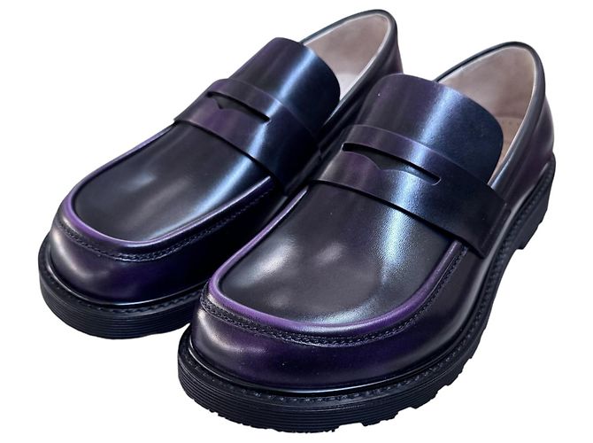 Loewe Leder-Loafer in Lila - Ansicht 19