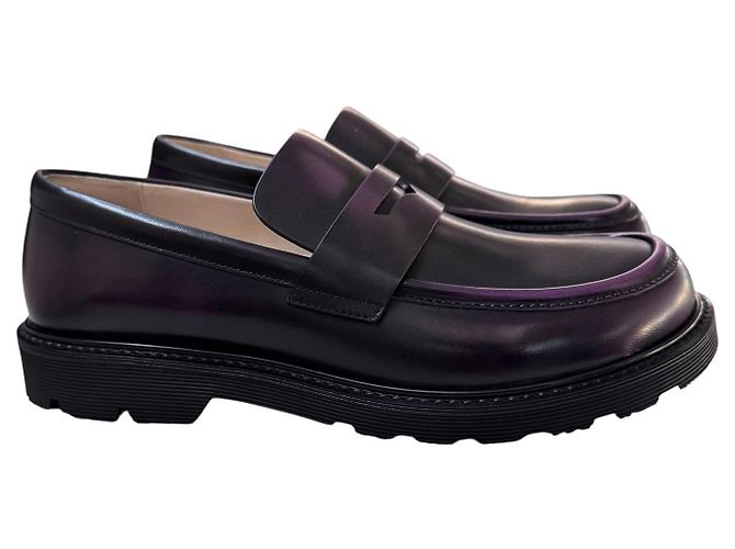 Loewe Leder-Loafer in Lila - Ansicht 3