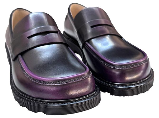 Loewe Leder-Loafer in Lila - Ansicht 6