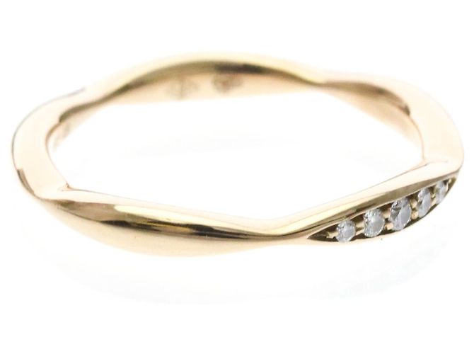 Anello Chanel Camélia con mezzo diamanti in oro rosa - vista 4