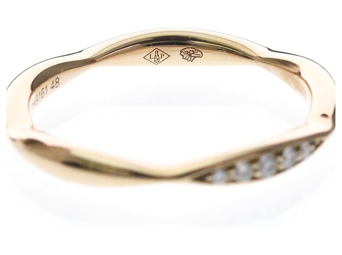 Anello Chanel Camélia con mezzo diamanti in oro rosa - vista 8
