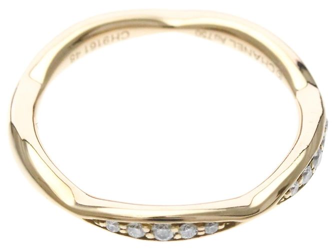 Anello Chanel Camélia con mezzo diamanti in oro rosa - vista 9