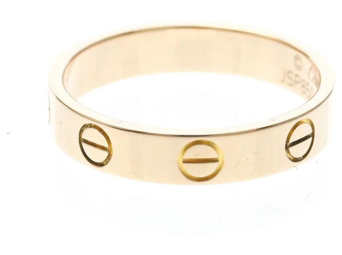 Anillo Cartier Mini Love en oro rosa - vista 2