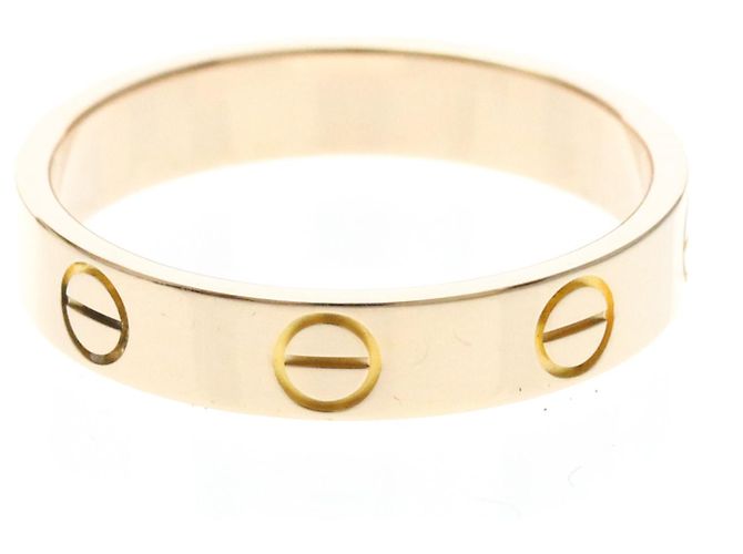 Anillo Cartier Mini Love en oro rosa - vista 3