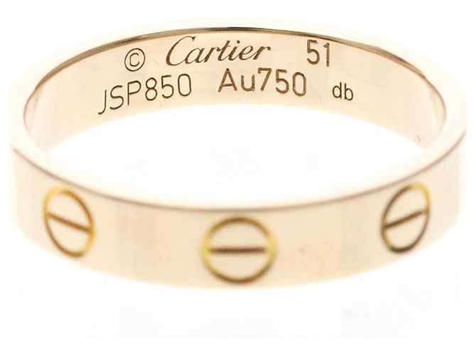 Anillo Cartier Mini Love en oro rosa - vista 5