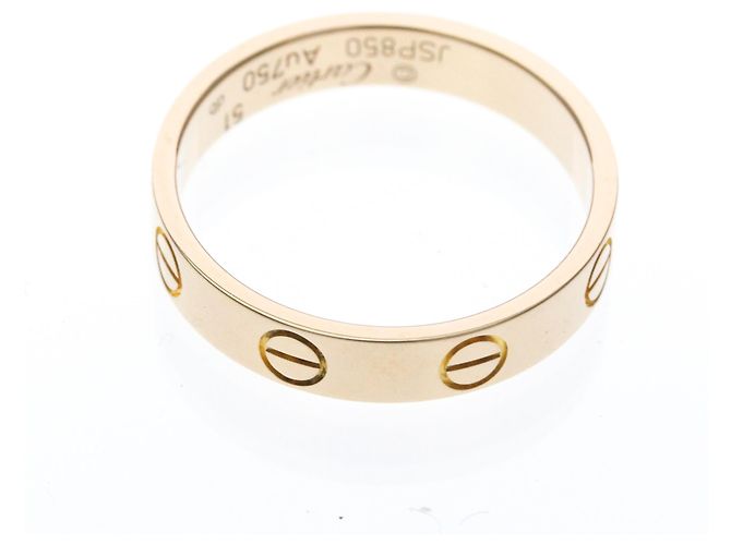 Anillo Cartier Mini Love en oro rosa - vista 9